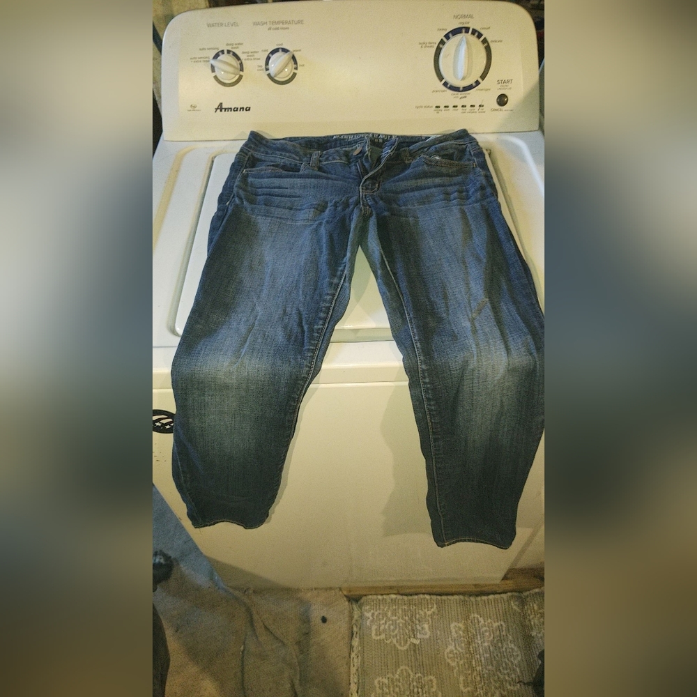 Jegging blue jeans